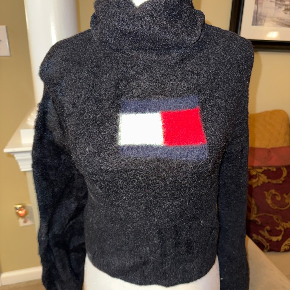Tommy Hilfiger Women's Black Turtleneck Sweater